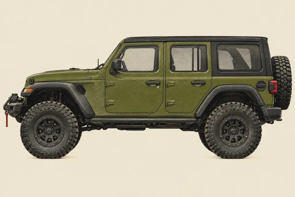 Jeep Wrangler Rubicon JL, иллюстрация