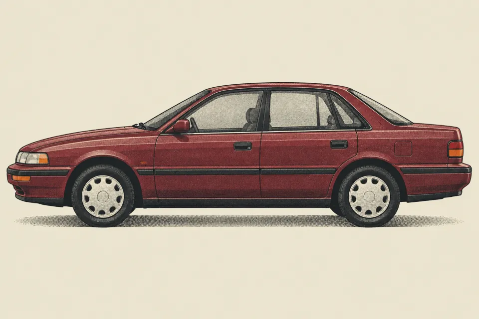 Mazda 626, иллюстрация