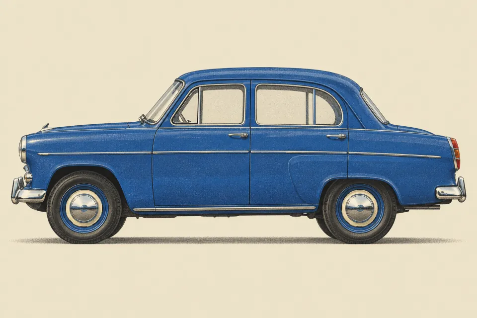 Москвич 407, иллюстрация