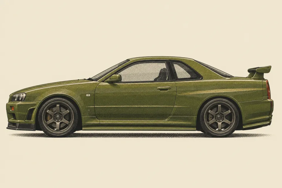 Nissan Skyline, иллюстрация