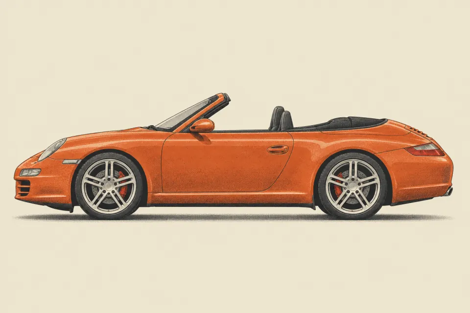 Porsche 911 Carrera S, иллюстрация