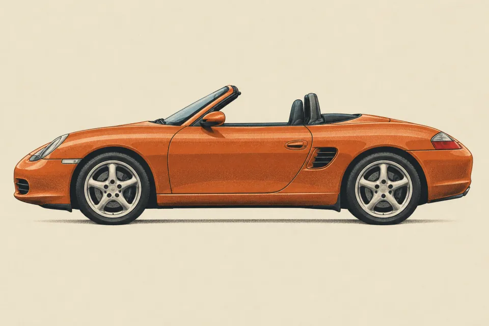 Porsche Boxster 986, иллюстрация