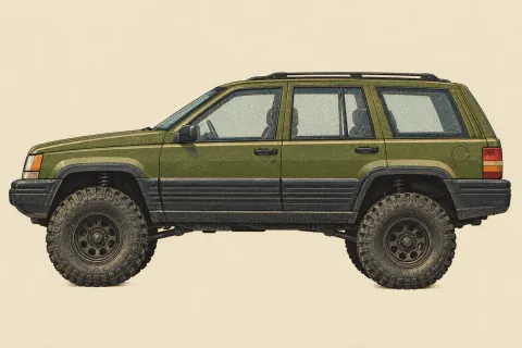 Jeep Grand Cherokee ZJ, иллюстрация