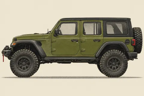 Jeep Wrangler Rubicon JL, иллюстрация