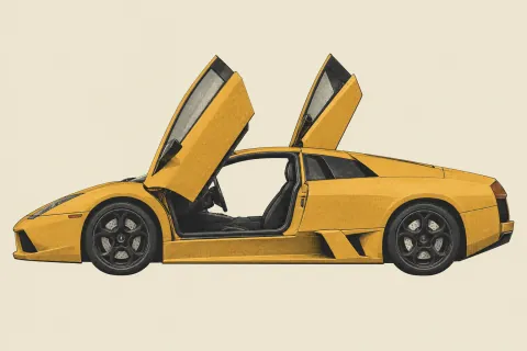 Lamborghini Murcielago, иллюстрация
