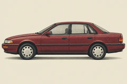 Mazda 626, иллюстрация