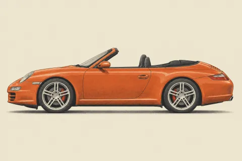 Porsche 911 Carrera S 997, иллюстрация