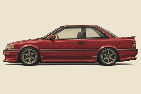 Toyota Corolla Levin AE86, иллюстрация