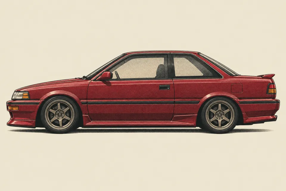 Toyota Corolla Levin AE86, иллюстрация