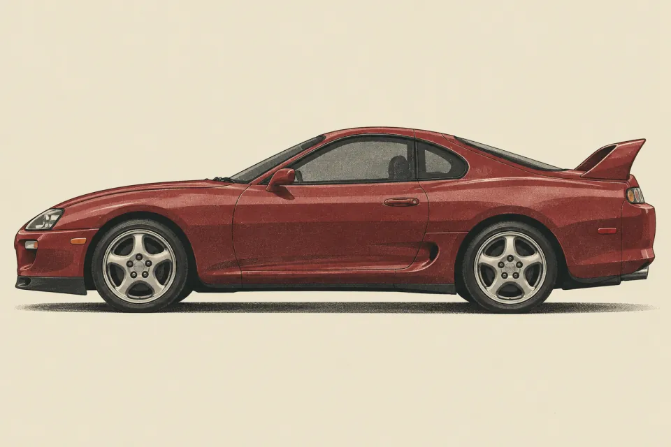 Toyota Supra, иллюстрация