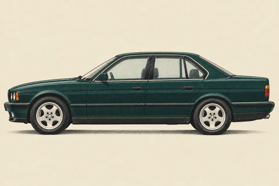 BMW 5 Series E34, иллюстрация