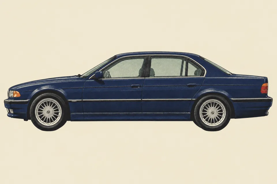 BMW 7 Series E38, иллюстрация