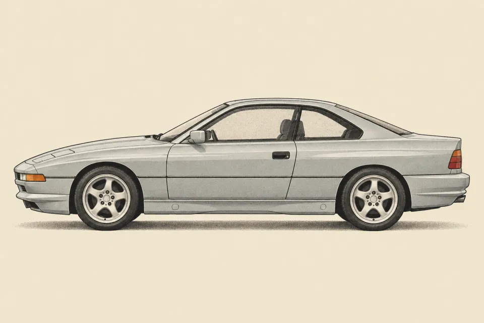 BMW 850i, иллюстрация