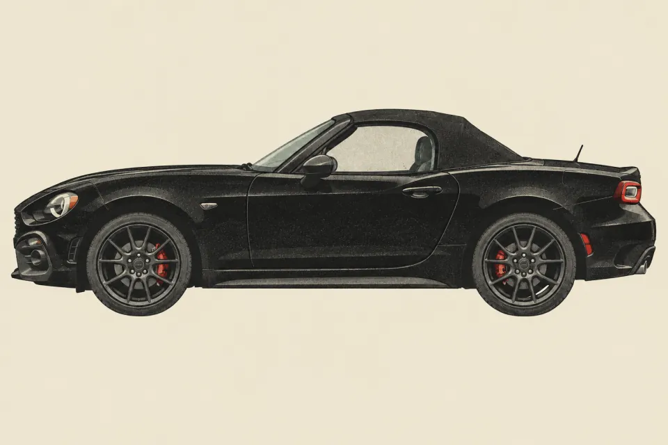 Fiat 124 Spider Abarth, иллюстрация