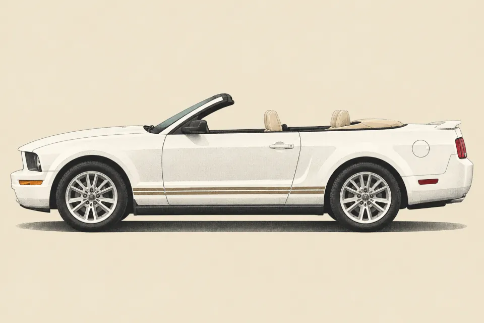 Ford Mustang, иллюстрация