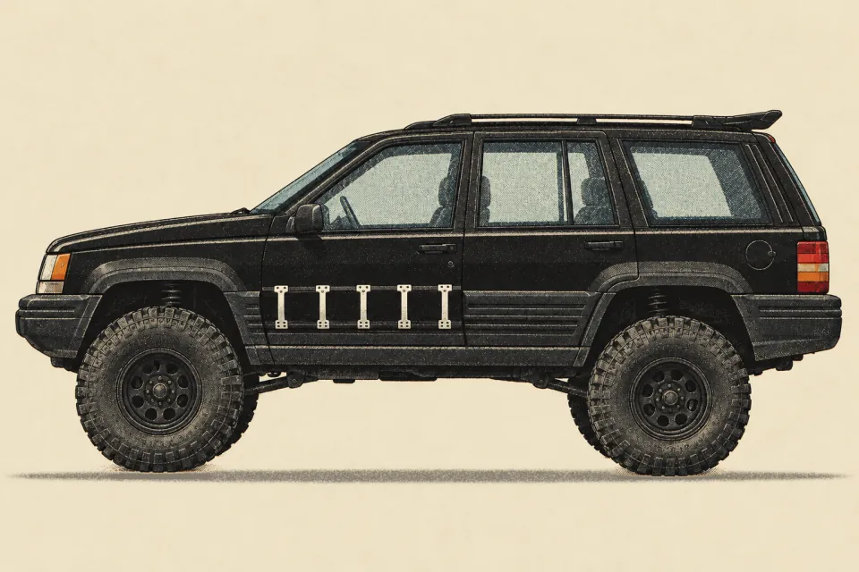 Jeep Grand Cherokee ZJ, иллюстрация