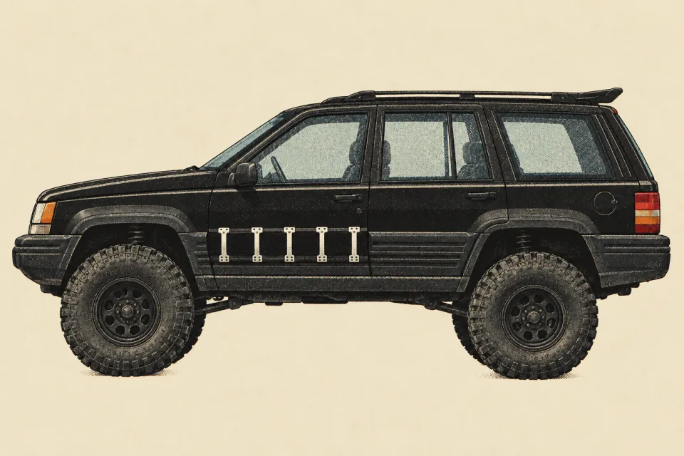 Jeep Grand Cherokee ZJ, иллюстрация
