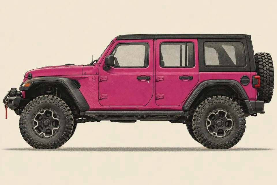 Jeep Wrangler 4xe, иллюстрация