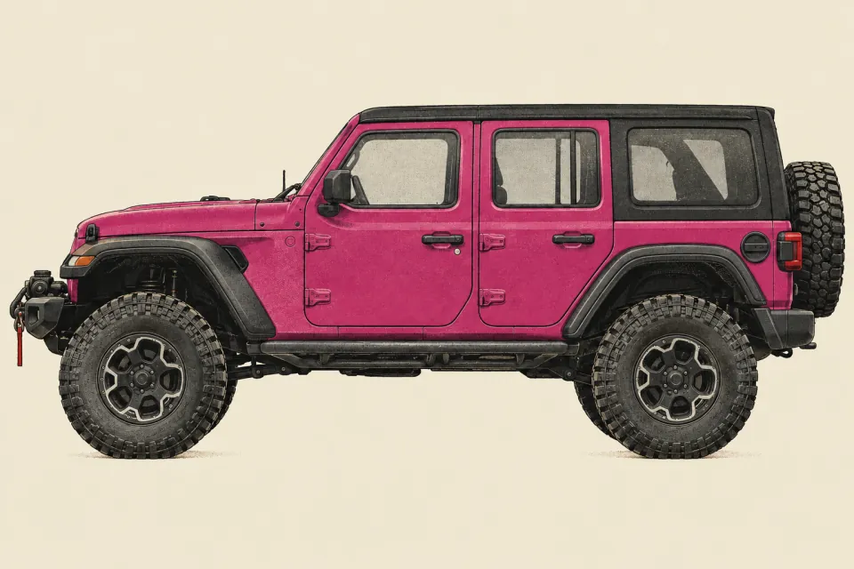 Jeep Wrangler 4xe, иллюстрация