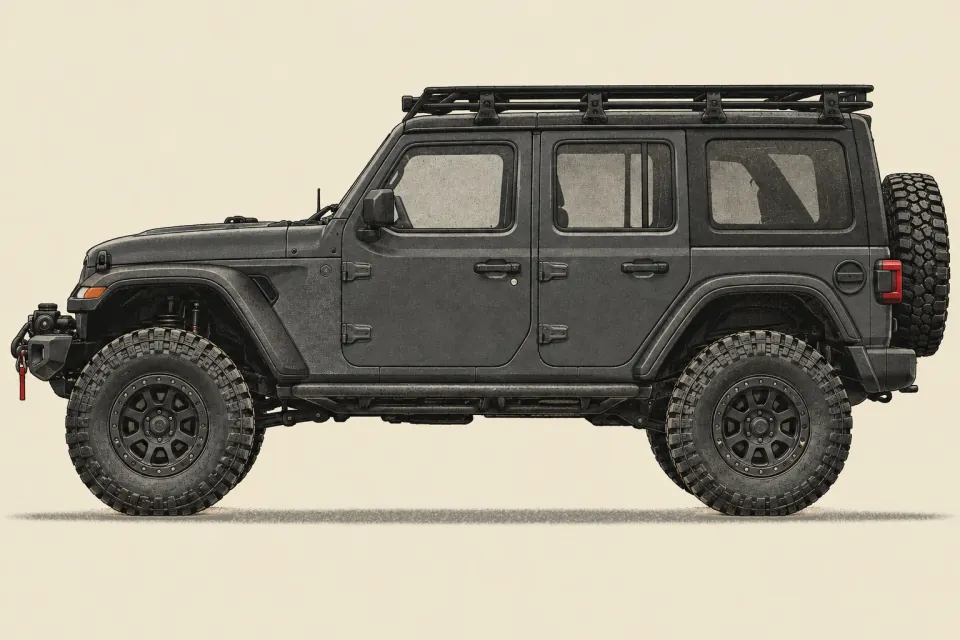 Jeep Wrangler Rubicon JL, иллюстрация