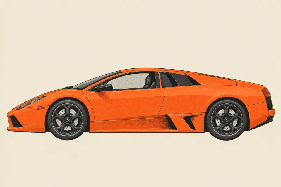 Lamborghini Murcielago, иллюстрация