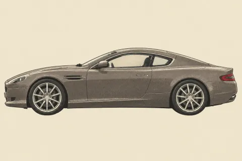 Aston Martin DB9, иллюстрация