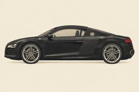 Audi R8, иллюстрация