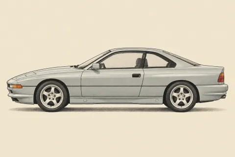 BMW 850i E31, иллюстрация