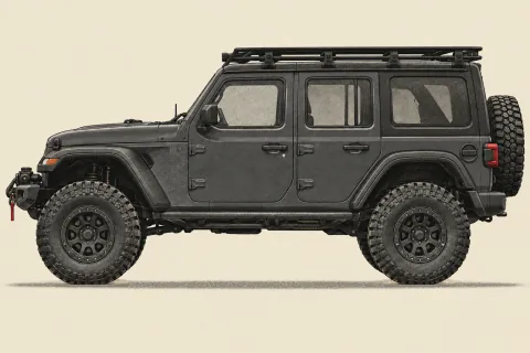 Jeep Wrangler Rubicon JL, иллюстрация
